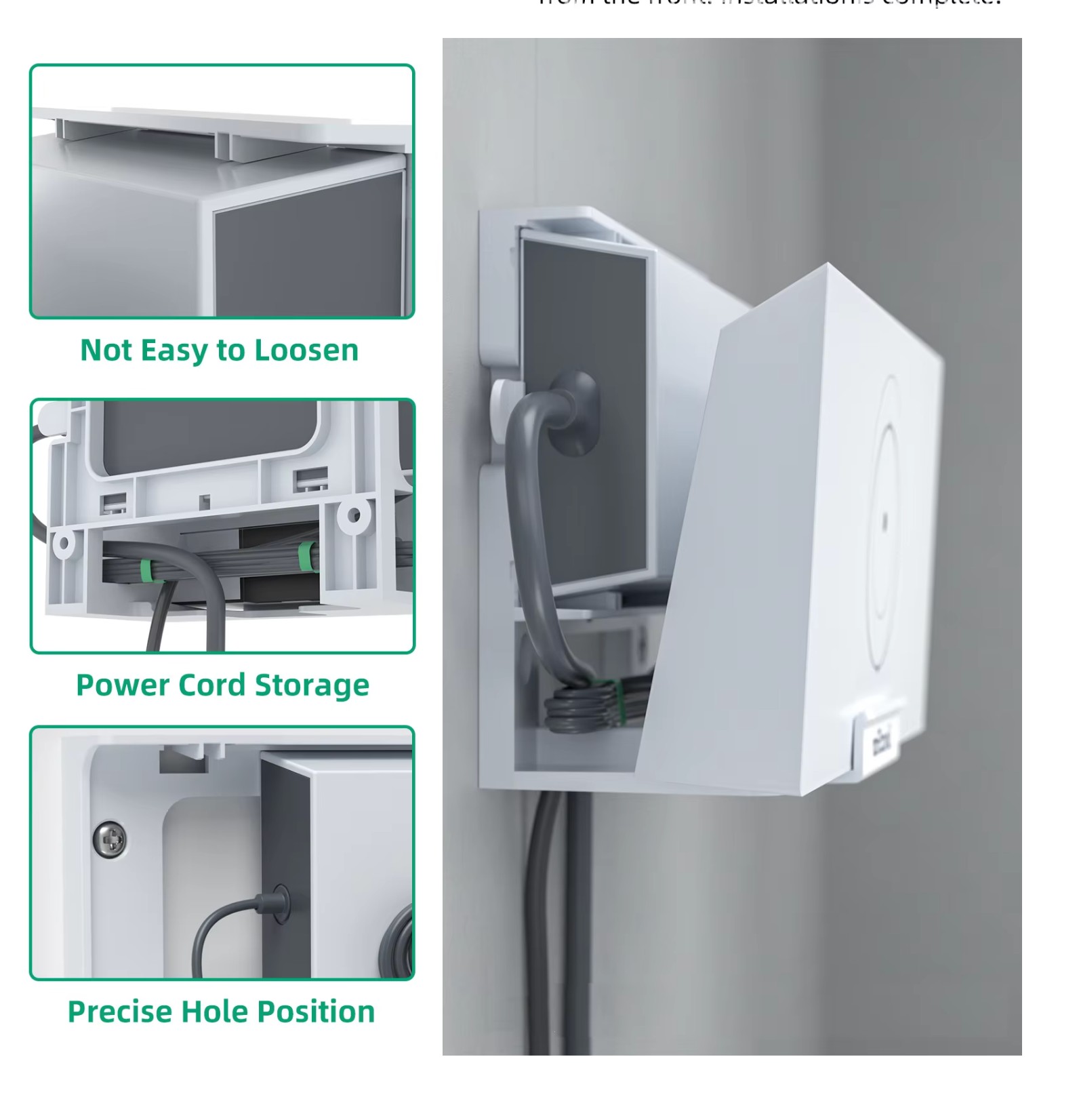 Starlink V3 2 in 1 Mount Router Wall Mount with Starlink Power Supply Mounting Kit for Starlink Gen 3 Bracket