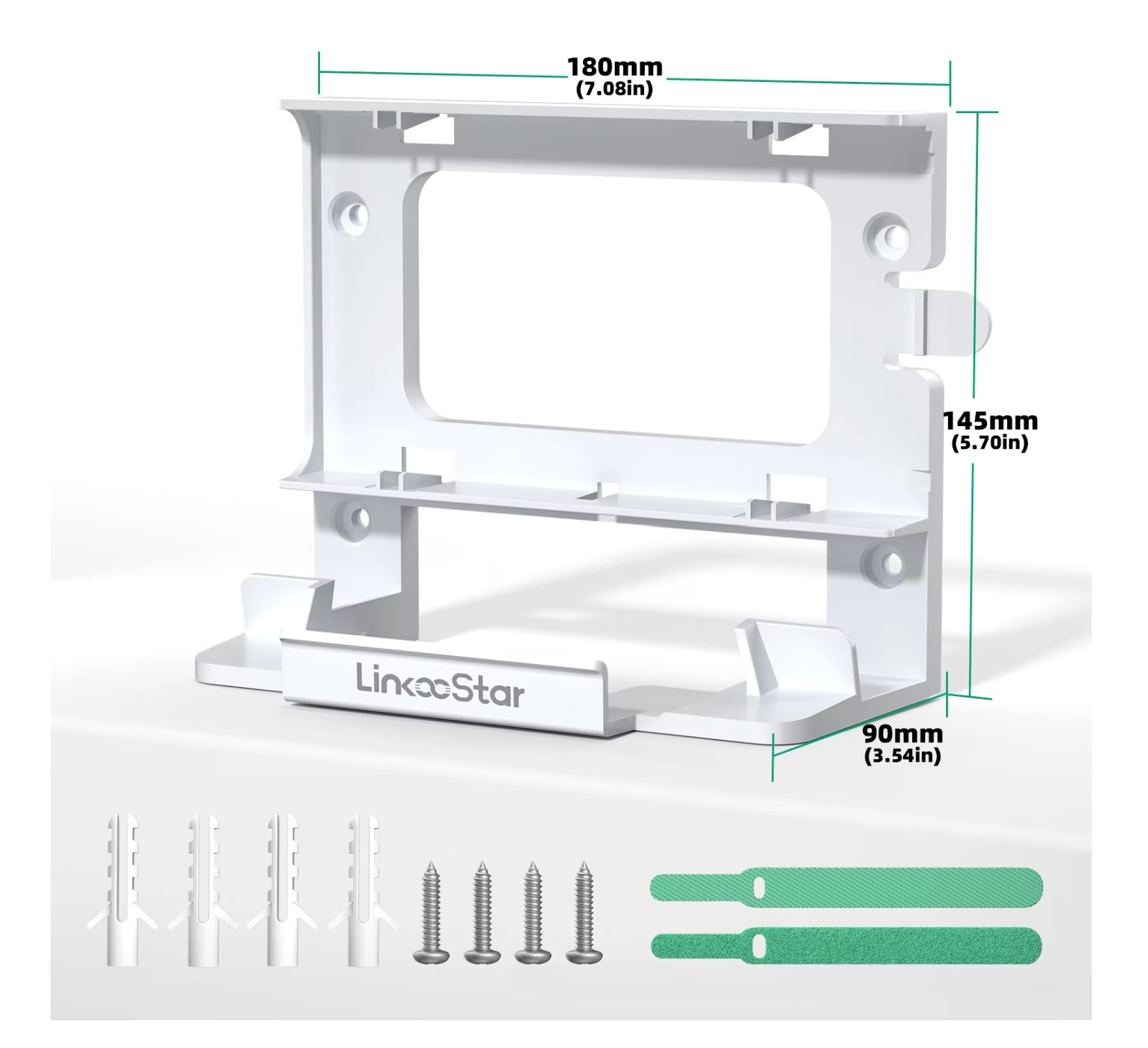 Starlink V3 2 in 1 Mount Router Wall Mount with Starlink Power Supply Mounting Kit for Starlink Gen 3 Bracket